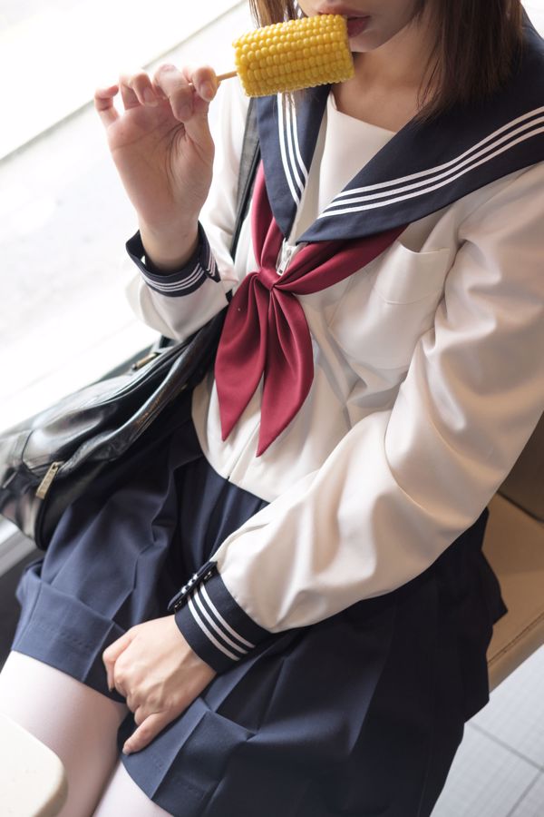 JK schooluniform witte zijde mooie voet [Sen Luo Foundation] [BETA-017]