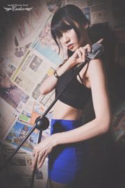 Cai Yixin Candice "กระโปรงผ้าไหมสีดำพันกับสาวขาสวย" [Taiwanese Beauty]